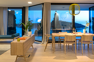 Sunset view and dinning area at Exclusive Accommodation Apartment in Dubrovnik at Casa Bianca